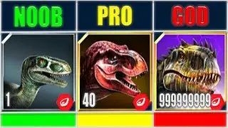 NOOB vs PRO vs GOD INDOMINUS REX GEN 2 999 | JURASSIC WORLD THE GAME