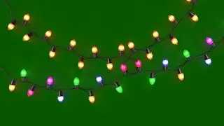 celebration lights green screen | animated string lights green screen | green screen lights effects