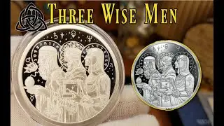 1 oz Three Wise Men Silver Shield Mini Mintage