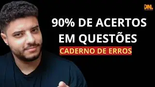 Caderno de Erros: passo a passo completo sobre memorizar disciplinas para concursos públicos