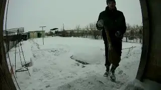 Сердечко из снега для любимой (Time Lapse)