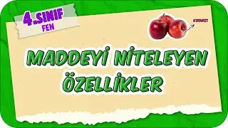 Maddeyi Niteleyen Özellikler 📗 4.Sınıf Fen 