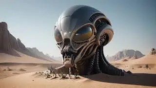 Free Stock Videos - AI animation - Alien Desert