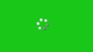 please wait motion graphic green screen