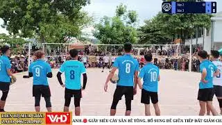 Chung kết bóng chuyền nam xóm 2 vs xóm 3 Nghi Hưng 25 tháng 8, 2024