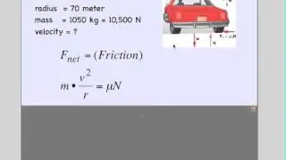 Physics Circular Motion: #7 Maximum Speed Around a Turn