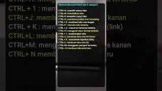 Rahasia Kombinasi Ctrl A sampai Ctrl Z Pada Microsoft Word #shorts