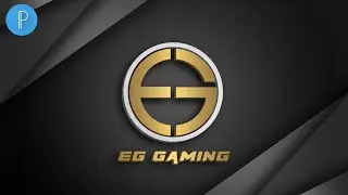 E G Gaming Professional Logo Design-3D Logo Design Pixellab Tutorial