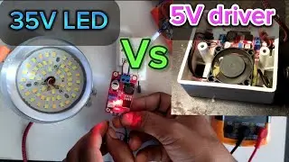 5V drive 30V LED for my desk #diy