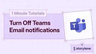 How to Turn Off Teams Email notifications | 1-Minute Tutorials