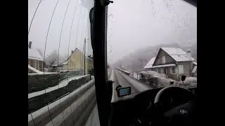 Voyage en bus | Ligne Bordeaux-Cauterets | Passion Ski & Snow | Setra 411 HD | Go Pro | 1080p
