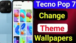 How To Change Wallpaper In Tecno Pop 7/WallPaper kaisey change krey