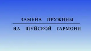 Замена пружины на шуйской гармони