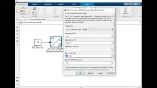 Project Number (3092): Matlab file for DC-DC Converter Modeling and Simulation using State Space