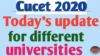 Today's update for different central universities|| 20/10/2020 ||Cucet 2020 || RS Classes