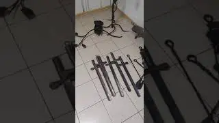 Кованые ложки для обуви своими руками . Кованый меч своими руками