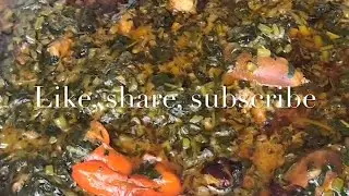 HOW TO MAKE A DELICIOUS SWEET POTATO LEAVES WITH PALM OIL