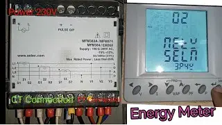 3 Phase Energy Panel Meter ||Energy Meter Setting.