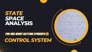 State Space Analysis || Basics || Control System || ECE