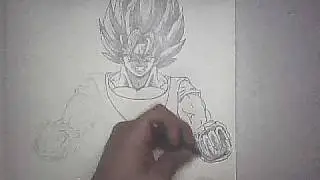 drawing goku shadows