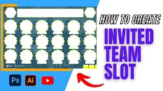 how to design tournament invited teams slot | invited team banner |
