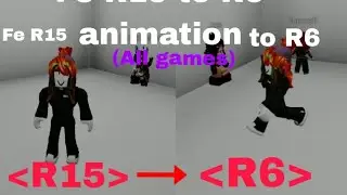 Roblox Fe Script Showcase | Fe R15 to R6 Anim | Fluxus and Hydrogen and Delta and Arceus x