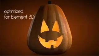 Halloween Pumpkins Pack for Element 3D After Effects Projects
