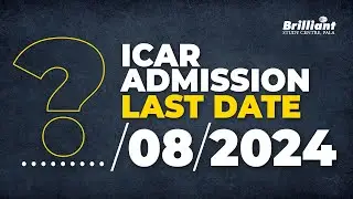 ICAR Admission Last Date ?