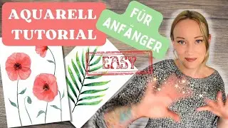 🌸Blumen Aquarell Tutorial - Schritt für Schritt🌿