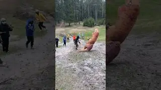 Динозаврик на пейнтболе с классом 🥳