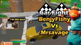 🔥BenjyFishy VS Mrsavage🔥 CAR RACE🏁 Funny Moments🤣|FORTNITE