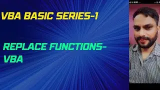 Replace Functions  VBA Lesson -34 || VBA Replace Function || How to Use Replace Function In VBA
