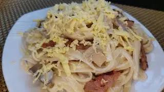 CREAMY CARBONARA IN WHITE SAUCE | PERFECT FOR OCCASION | PASTA RECIPE | AMY GUEVARRA