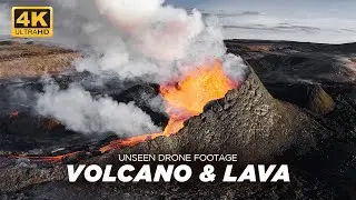 Iceland Explodes! | Unseen Lava & Volcano Drone Footage | 4K
