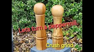 How to turn a peppermill. #woodturning #woodlathe #latheprojects #peppermill