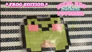 Pixel art sticker (tutorial included) sry couldn't post on Mon