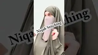 Easy Niqab Stitching #shorts #niqab #hijab