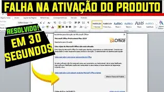 Falha na Ativação do Produto Microsoft Office, Word, Excel, Powerpoint | Sem Programa