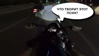 С ДВОЙКОЙ ПОД КОЛЕНКУ ??? HUSQVARNA VS SUZUKI GSX-R 1000 K7