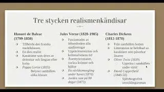 sv2 Realism och naturalism