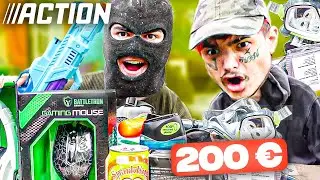 J'achète pour 200 €  de PRODUITS chez ACTION ! (Ft.Azulek)