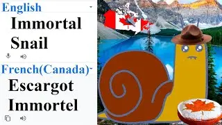 Immortal snail in different languages meme