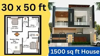 30x50 House Plan | 30x50 House Design | 30x50 House Plan With Garden | 30x50 East facing House Plan