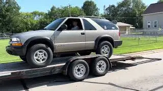 Kaleb bought a BLAZER ZR2!!! First time driving it… off the trailer!!!