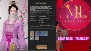 Guild Boss battle / Camp Boss | Event on Thursday | Full Guide | Moonlight Blade