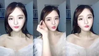 小妹子直播~真空透紗隱約有亮點?(✪‿✪)ノ