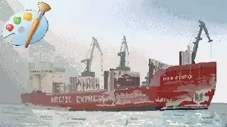 MSPaint photorealistic drawing - Arctic express