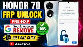 🔥 HONOR 70 FRP UNLOCK | FNE-NX9 | Google Account Remove | Just One Click |