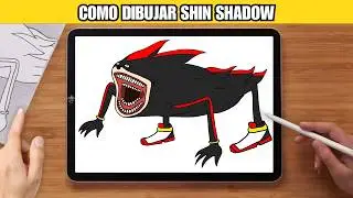 Como Dibujar Shin Shadow | Sonic 3 La Película | Paso a Paso