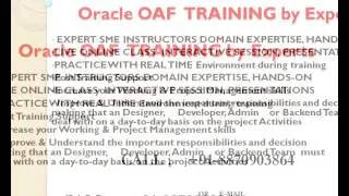 Oracle OAF Online Training